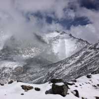 Snowy Khardung La Pass 