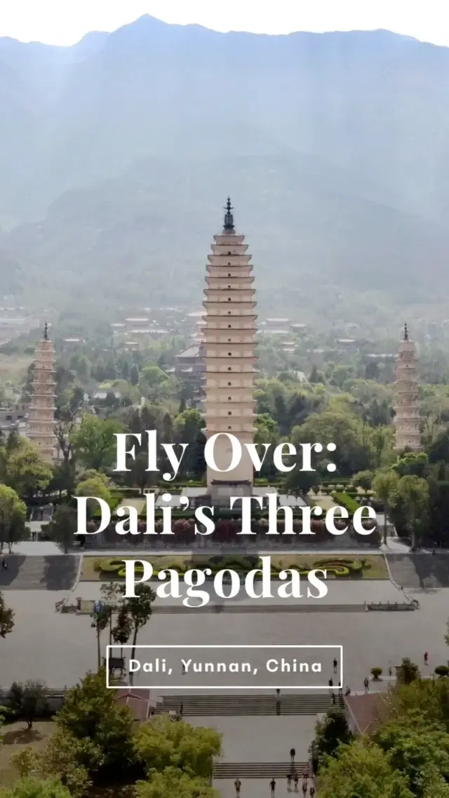 Fly Over Dali’s Three Pagodas