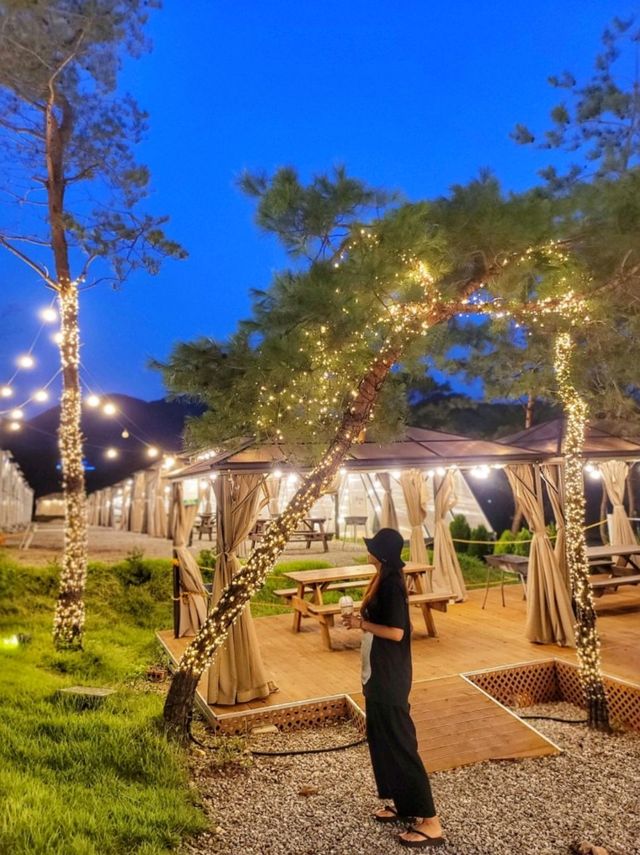 계룡산뷰가 아름다운 공주 동학사카페 에어산, 야경도 예쁜곳⛰️