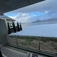洞爺湖-湖之栖溫泉酒店 湖邊湯屋房