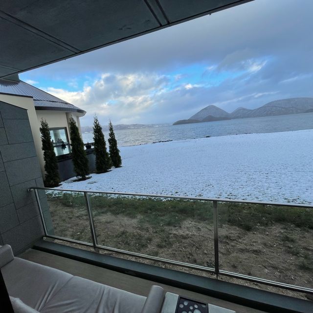 洞爺湖-湖之栖溫泉酒店 湖邊湯屋房
