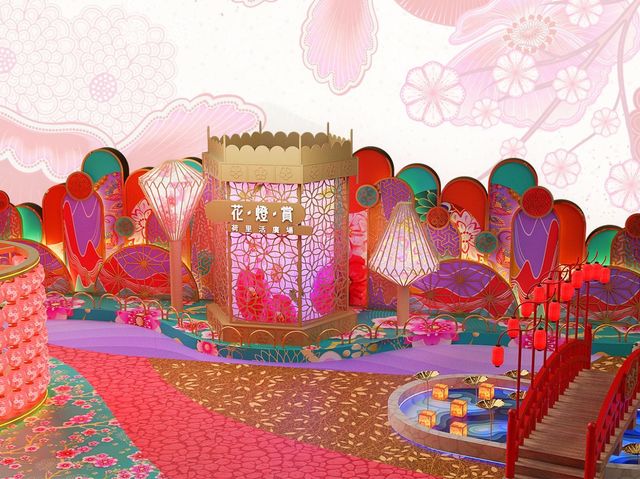 荷里活廣場新春呈獻「花．燈．賞」 大型賀年裝置