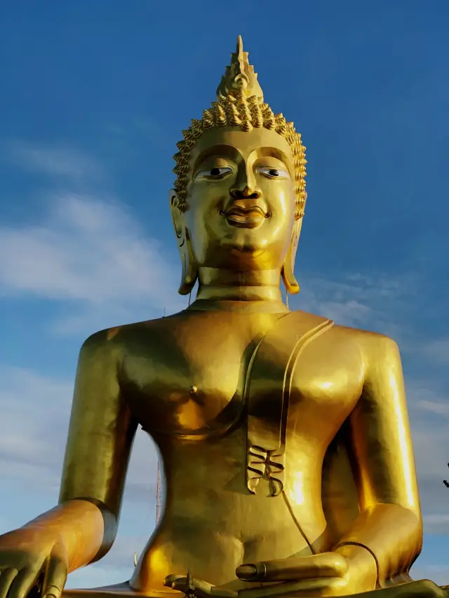 wonderful Buddha Statue on a hilltop