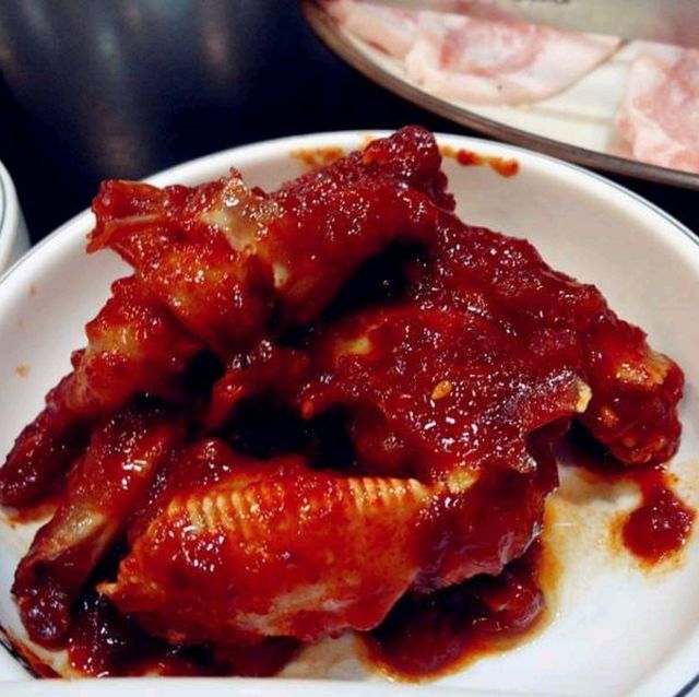 Bbq Black Pork Street in Jeju Island