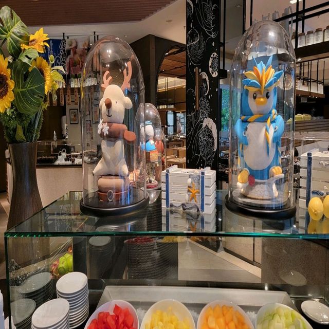 海洋公園萬豪酒店的自助早餐👍