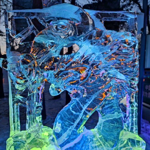 Ice sculptures at Zhongshan Park, Harbin