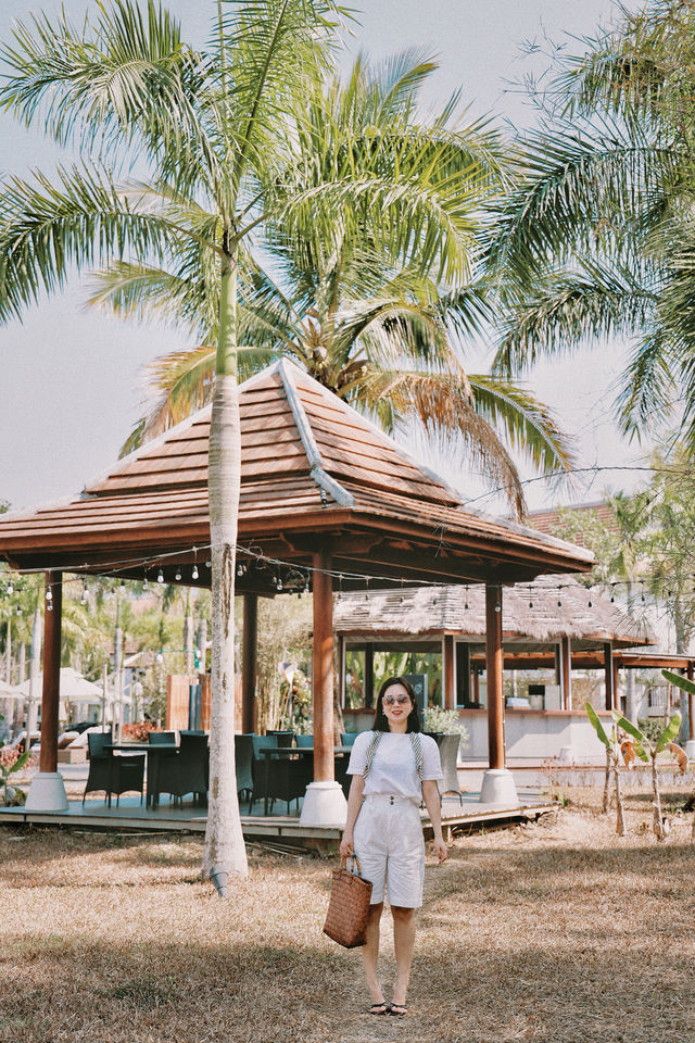 Stayed in a French colonial-style mansion in Laos.