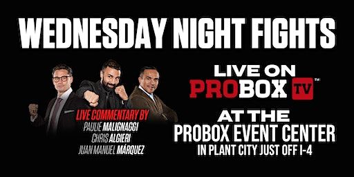 Live Boxing - Wednesday Night Fights! - Glanton vs Fromenta | Probox Event Center