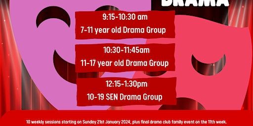 WELLBEING DRAMA - 7-11 (block Booking - 10 Sessions Plus Performance) | 21 West St