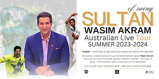 Sultan Of Swing - Wasim Akram LIVE at The Sporting Globe! | Sporting Globe