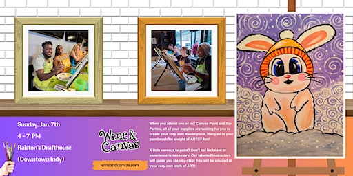 Winter Paint Night - Snow Bunny | Ralston's Drafthouse
