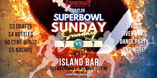 SuperBowl Sunday at Island Bar - Showboat Hotel & Resort | The Showboat Hotel