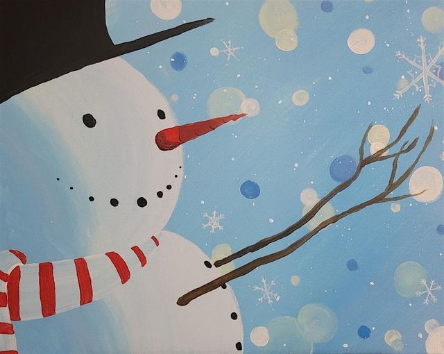 "PNW Paint Night" presents 'Magical Snowfall' at Untamed Coffee Co.! | Untamed Coffee & Muddy Soda