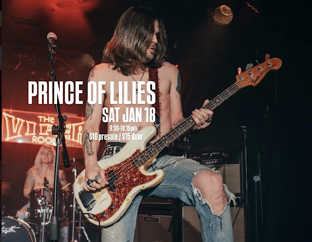 PRINCE OF LILIES live! at The Viper Room Sat Jan 18 *Only $10 presale! | The Viper Room
