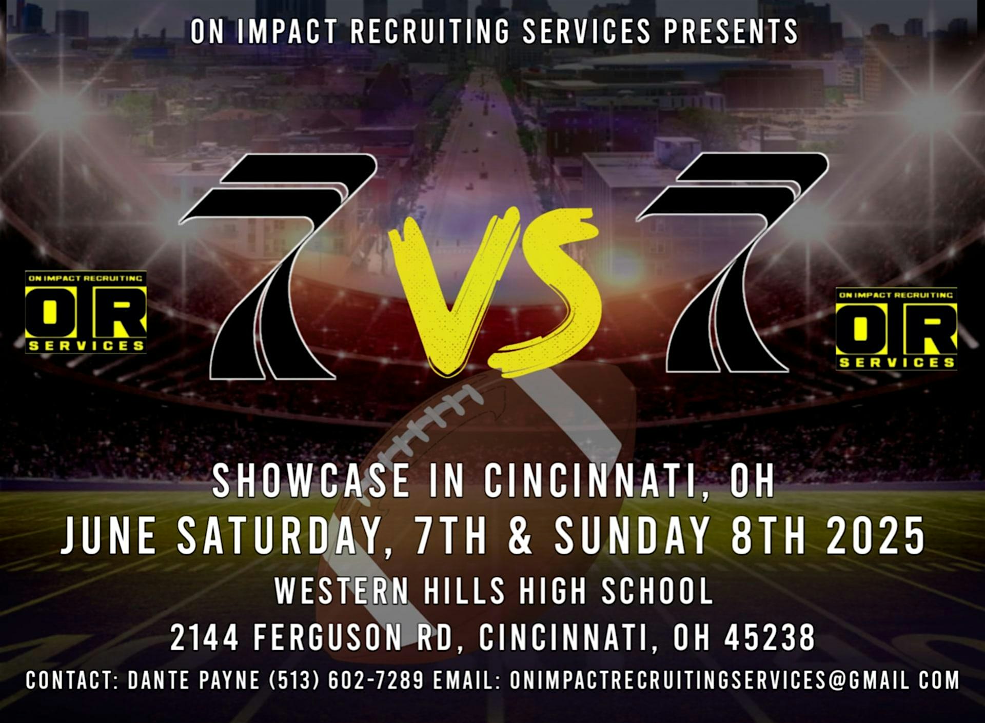 7 vs 7 Football Showcase Cincinnati | Western Hills University High School