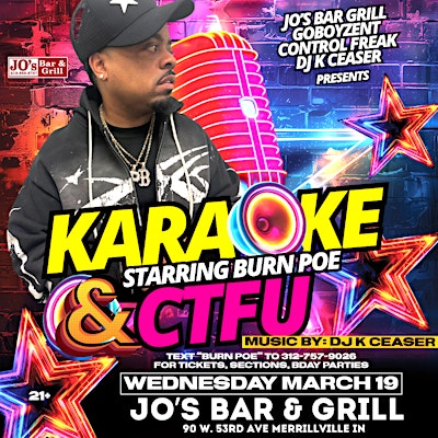 BURN POE - CTFU KARAOKE JAM @ JO’S | Jo’s Bar & Grill