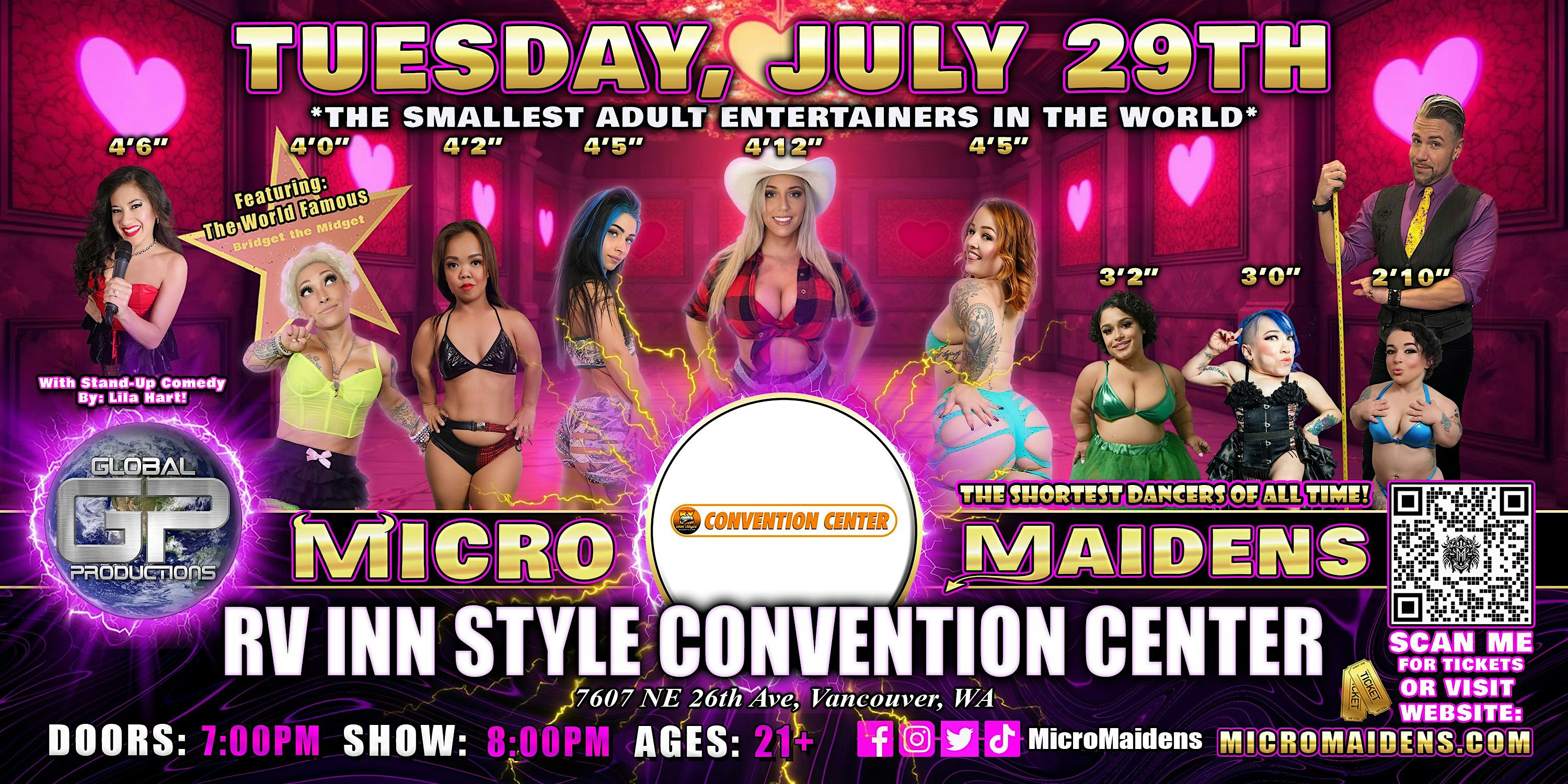 Vancouver, WA - Micro Maidens Dwarf Dancers @RV Inn Style Convention Center | RV Inn Style Resorts Convention Center