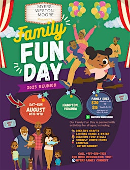 MYERS-WESTON-MOORE FAMILY REUNION | Gosnold's Hope Park