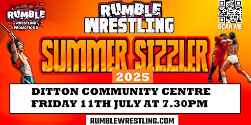 Rumble Wrestling - Ditton Summer 2025Tour - KIDS FOR A FIVER Limited Offer | Ditton Community Centre