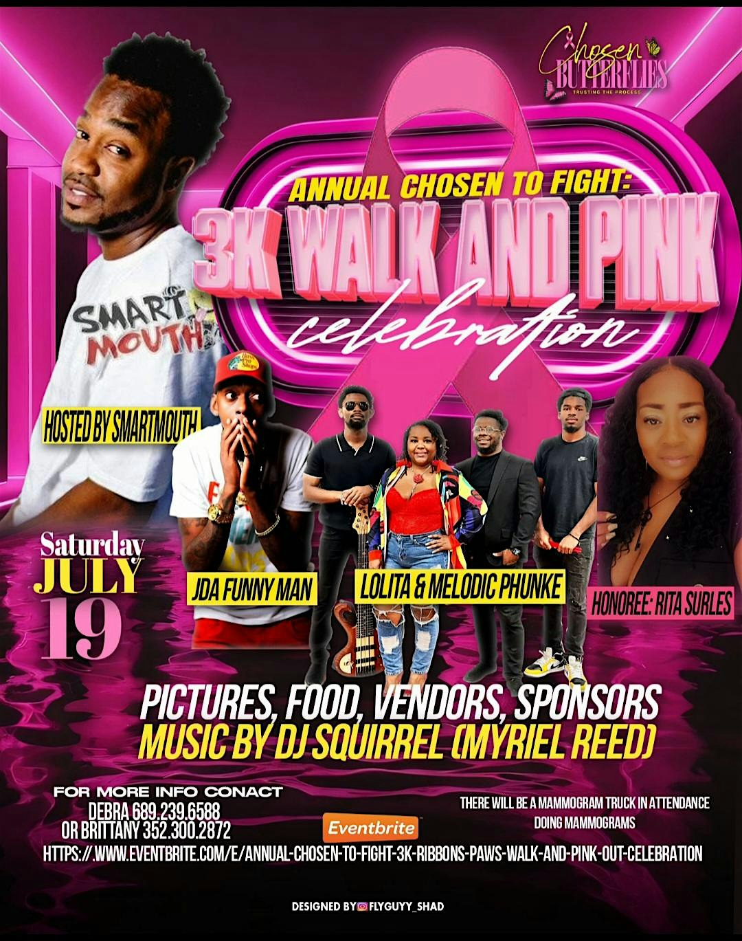 Annual Chosen to Fight: 3K Ribbons & Paws Walk and Pink Celebration | Venue on Lake Lily / Maitland Civic Center