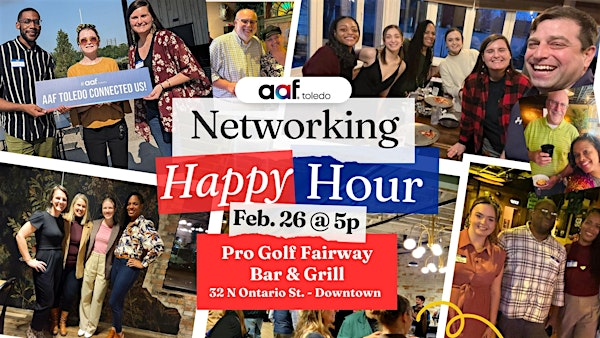 AAF Toledo Networking Happy Hour | Pro Golf Fairway Bar & Grill (Downtown Toledo)
