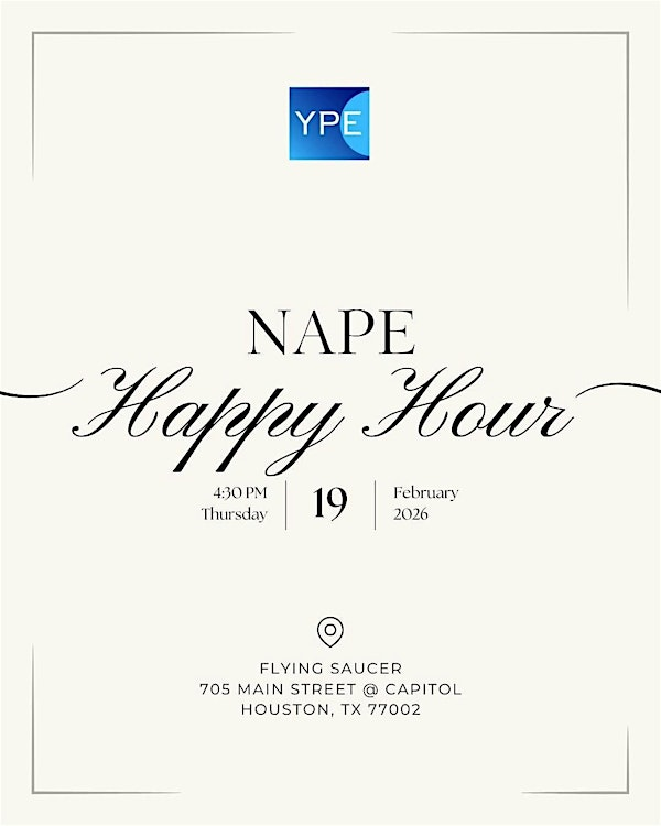 YPE Houston 2026 NAPE Happy Hour | Flying Saucer Draught Emporium