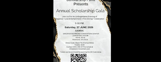 Determined 2 Win Scholarship Annual Gala | Greater Richmond Convention Center