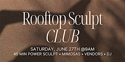 Sculpt, Sip & Social on the Rooftop | Decca Live