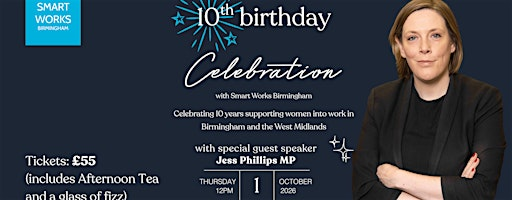 A Decade of Smart Works Birmingham: Afternoon Tea Celebration | The Old Library