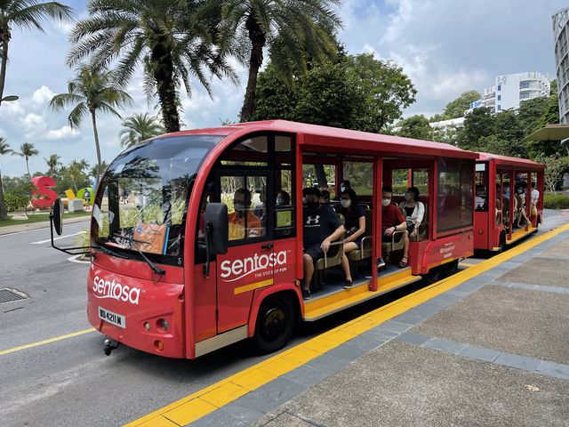 Getting around the beaches on Sentosa Island