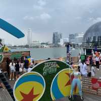 Pixar-themed mini golf outside MBS