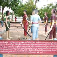 เที่ยววัดม่วง พระองค์ใหญ่ที่สุดในโลก ดูหุ่นปั้น