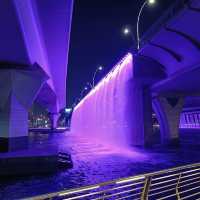 Dubai Waterfall 🫧💙💜🖤