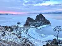 Lake Baikal ~ cool and warm pink