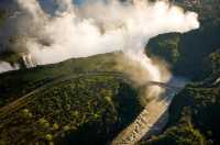 The most beautiful waterfall in the world: Victoria Falls.