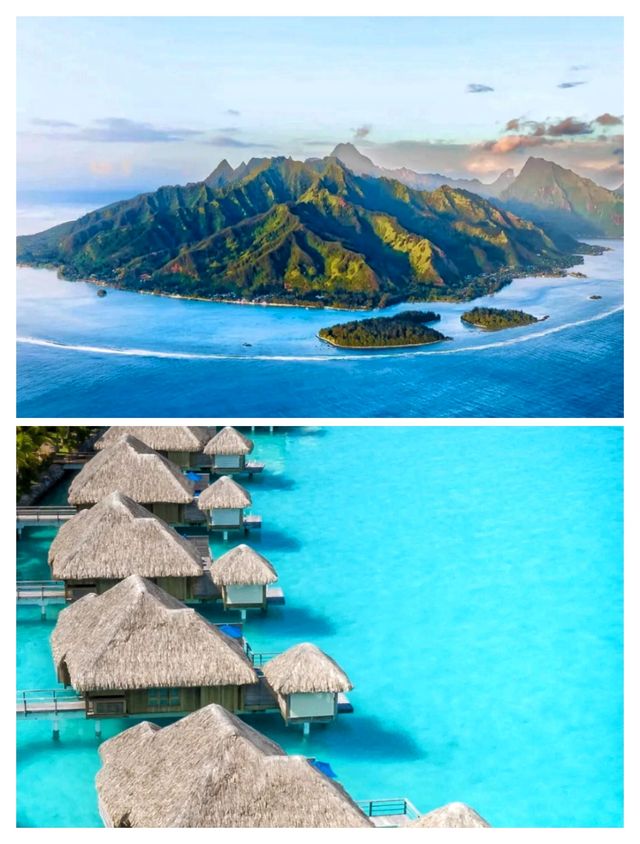 South Pacific, Bora Bora in Tahiti, the lovers' paradise for honeymoon.