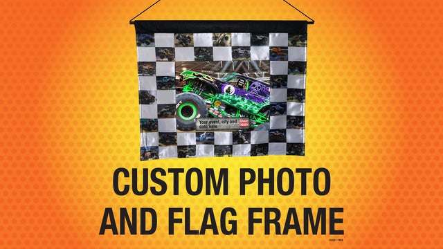 Monster Jam - Souvenir Custom Photo and Flag Frame 2024 (Greensboro) | Greensboro Coliseum Complex