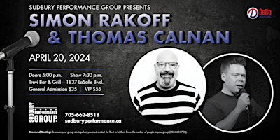 Stand up comedy with Simon Rakoff & Thomas Calnan | Trevi Bar & Grill
