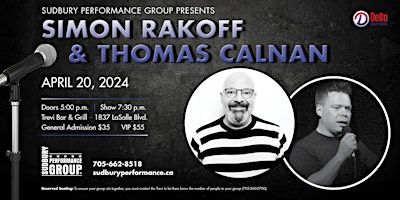 Stand up comedy with Simon Rakoff & Thomas Calnan | Trevi Bar & Grill