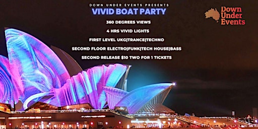 Down Under Events Presents VIVID BOAT PARTY join our first birthday! | Casino Wharf