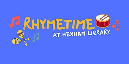 Hexham Library Rhymetime | Hexham Library