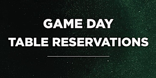 Game Day Table Reservations - GAME 1 Detroit Sunday Sept. 7th | Green Bay Distillery