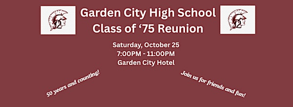 Garden City High School Class of '75 50th Reunion | The Garden City Hotel
