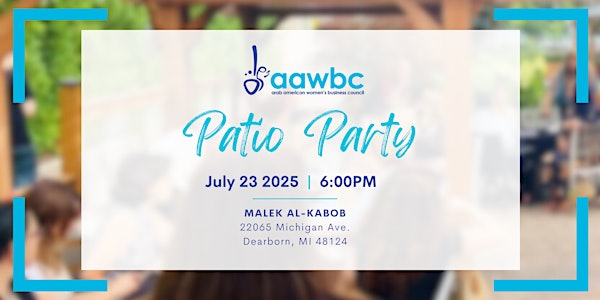 AAWBC Patio Party | Malek Al-Kabob Dearborn