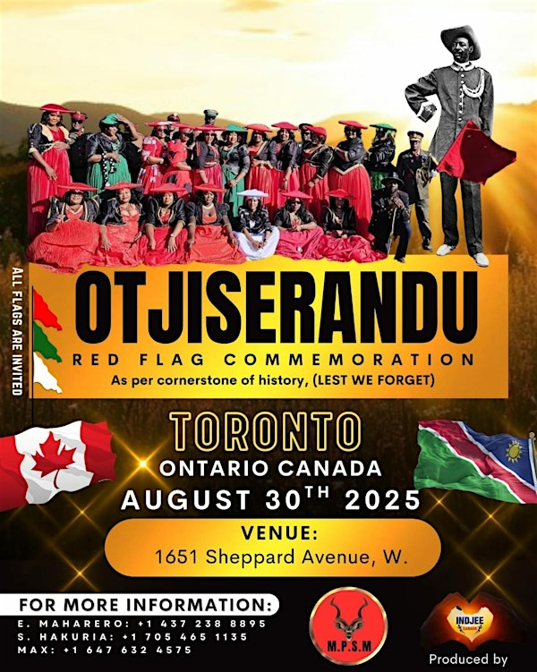 OTJISERANDU COMMEMORATION DAY. CANADA | 1651 Sheppard Ave W