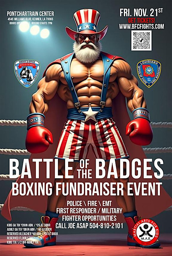 BATTLE OF THE BADGES ANNUAL FUNDRAISING BOXING | New Orleans, LA | 4545 Williams Blvd