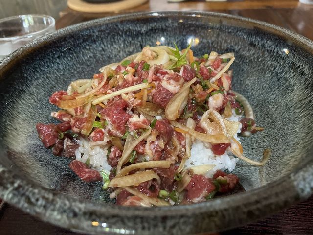 【熊本】阿蘇ドライブの際に馬刺し丼