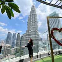 KLCC view from Envi Skydining