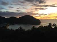 best view of the sunset in koh phi phi