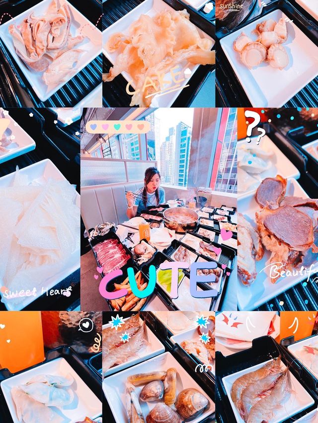 "台式火鍋鴨血蜂巢豆腐鍋"